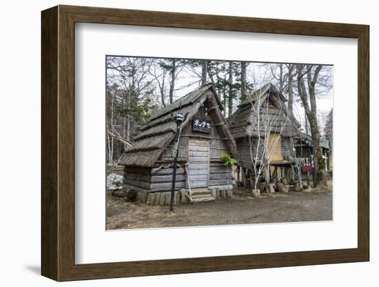 Ainu village in Akan Kohan Onsen, Akan National Park, Hokkaido, Japan, Asia-Michael Runkel-Framed Photographic Print