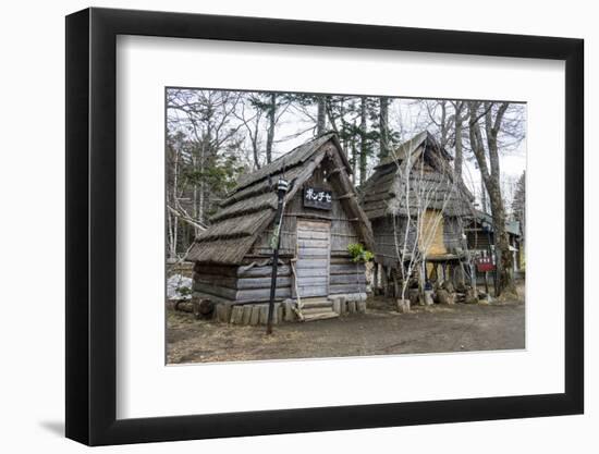 Ainu village in Akan Kohan Onsen, Akan National Park, Hokkaido, Japan, Asia-Michael Runkel-Framed Photographic Print