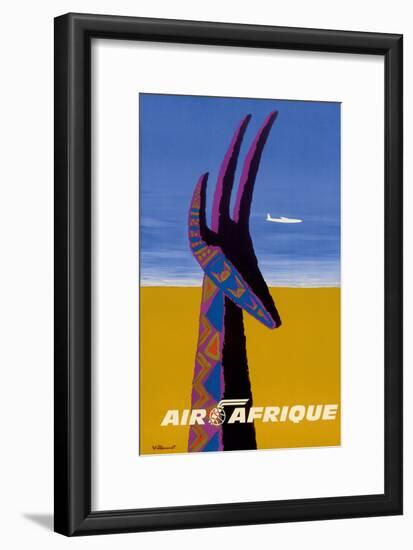 Air Afrique - Gazelle-Bernard Villemot-Framed Art Print