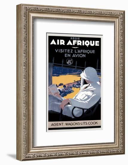 Air Afrique-null-Framed Art Print