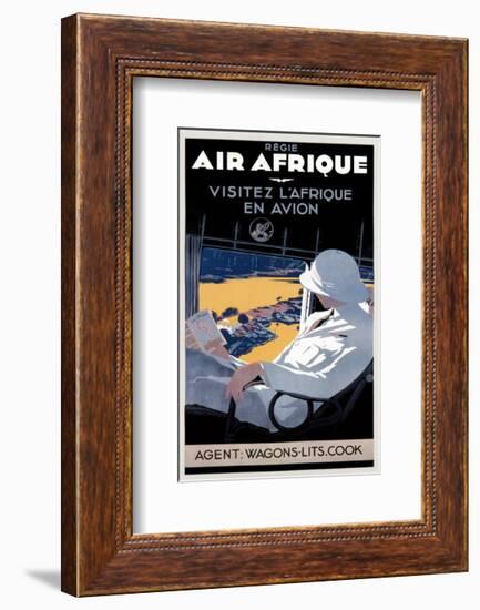 Air Afrique-null-Framed Art Print