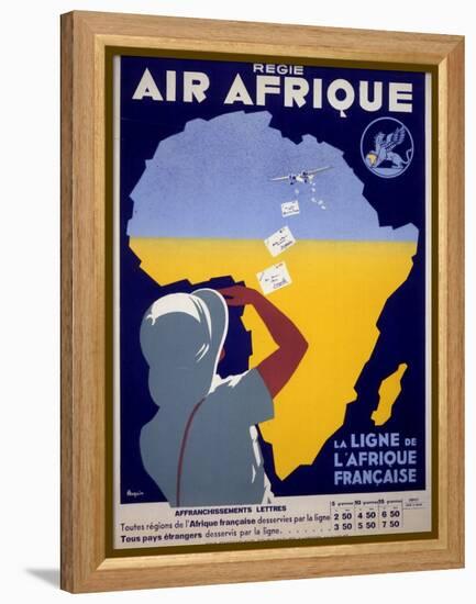 Air Afrique-null-Framed Stretched Canvas