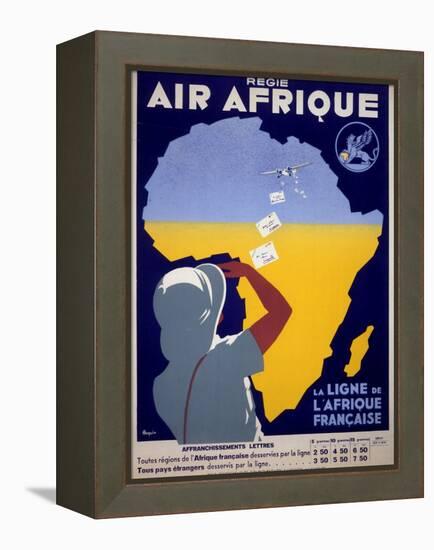 Air Afrique-null-Framed Stretched Canvas