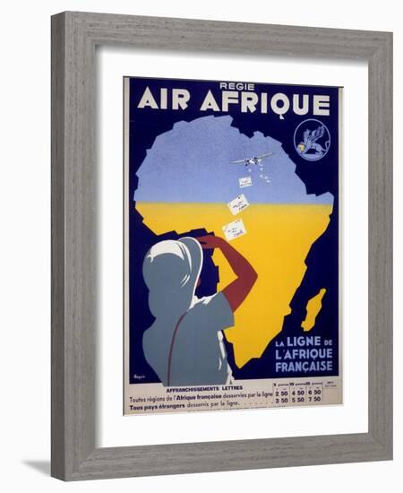 Air Afrique-null-Framed Art Print