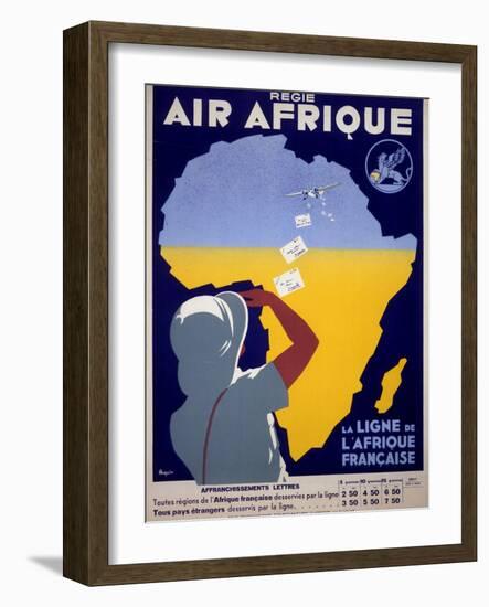 Air Afrique-null-Framed Art Print