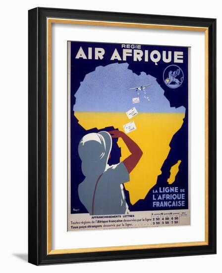 Air Afrique-null-Framed Art Print