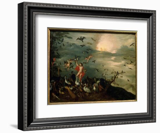 Air. Allegory of Natural Elements (Painting)-Jan the Elder Brueghel-Framed Giclee Print