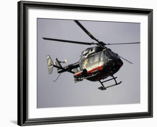 Air Ambulance, Dunedin, South Island, New Zealand-David Wall-Framed Photographic Print