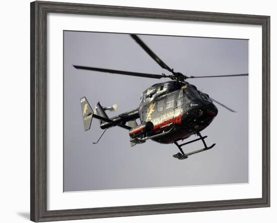 Air Ambulance, Dunedin, South Island, New Zealand-David Wall-Framed Photographic Print