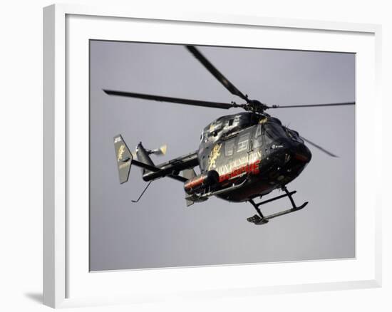 Air Ambulance, Dunedin, South Island, New Zealand-David Wall-Framed Photographic Print