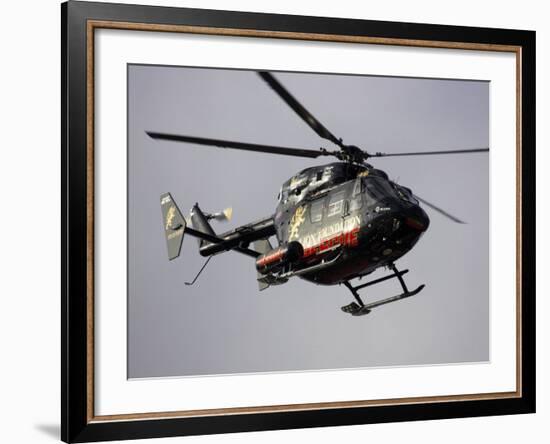 Air Ambulance, Dunedin, South Island, New Zealand-David Wall-Framed Photographic Print