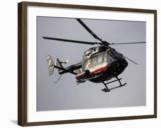 Air Ambulance, Dunedin, South Island, New Zealand-David Wall-Framed Photographic Print