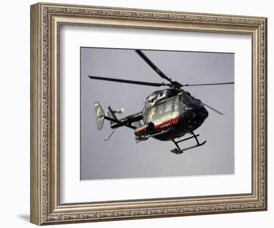 Air Ambulance, Dunedin, South Island, New Zealand-David Wall-Framed Photographic Print