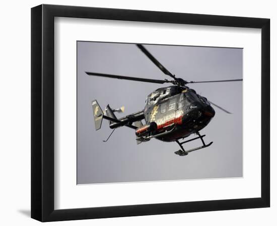 Air Ambulance, Dunedin, South Island, New Zealand-David Wall-Framed Photographic Print