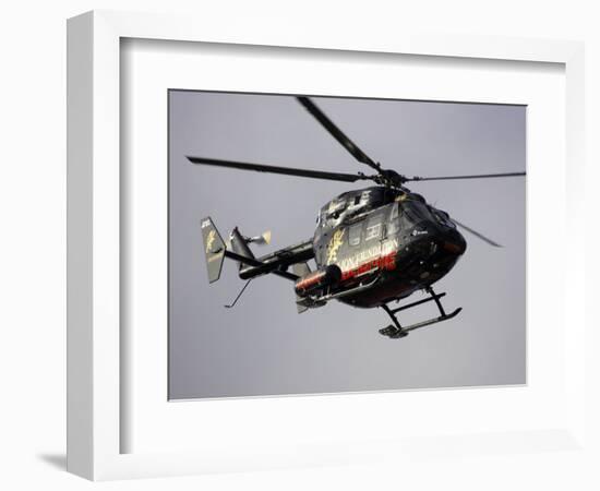 Air Ambulance, Dunedin, South Island, New Zealand-David Wall-Framed Photographic Print