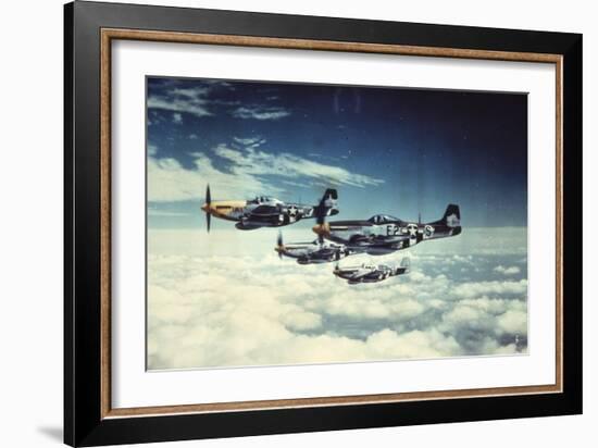 Air and Space: 361st Fight Group, Eighth Air Force--Framed Art Print