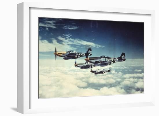 Air and Space: 361st Fight Group, Eighth Air Force-null-Framed Art Print