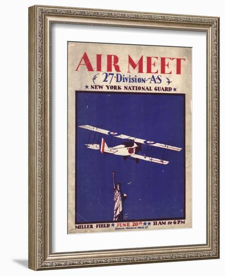 Air and Space: Air Meet Program Cover-null-Framed Art Print