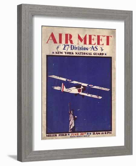 Air and Space: Air Meet Program Cover-null-Framed Art Print