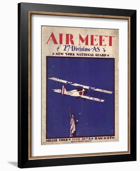 Air and Space: Air Meet Program Cover-null-Framed Art Print