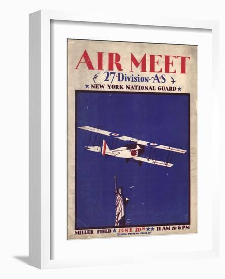 Air and Space: Air Meet Program Cover-null-Framed Art Print