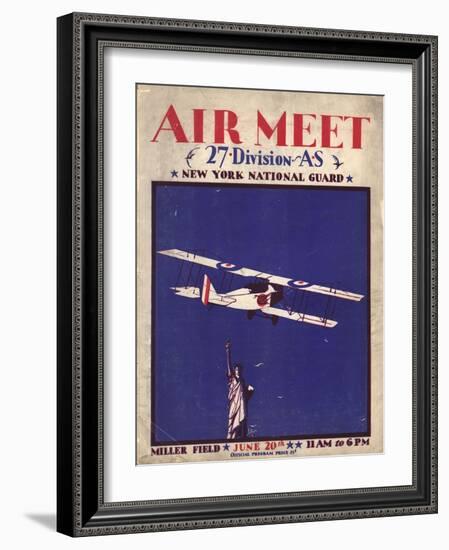 Air and Space: Air Meet Program Cover-null-Framed Art Print