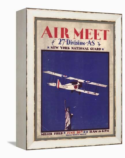 Air and Space: Air Meet Program Cover-null-Framed Stretched Canvas