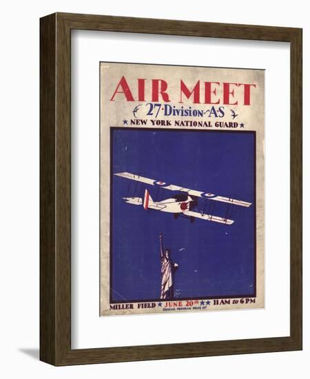 Air and Space: Air Meet Program Cover-null-Framed Art Print