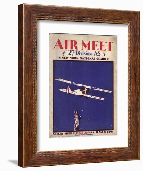 Air and Space: Air Meet Program Cover-null-Framed Art Print