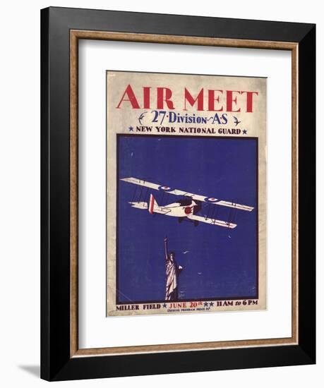 Air and Space: Air Meet Program Cover-null-Framed Art Print