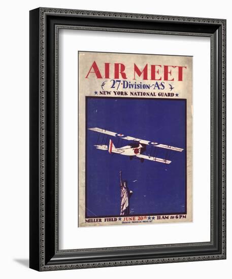 Air and Space: Air Meet Program Cover-null-Framed Art Print