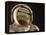 Air and Space: Apollo Helmet Visor reflecting the 1903 Wright Flyer-null-Framed Premier Image Canvas