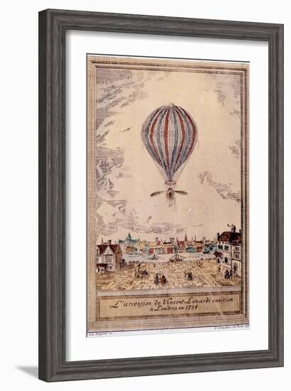 Air and Space: Lundari's Hydrogen Balloon-null-Framed Art Print