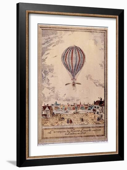 Air and Space: Lundari's Hydrogen Balloon-null-Framed Art Print