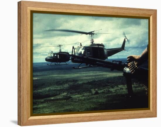 Air and Space: U.S. Army Bell UH-1 Iroquois-null-Framed Premier Image Canvas