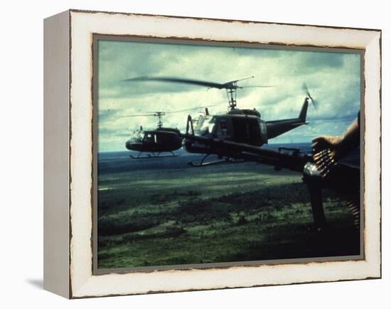 Air and Space: U.S. Army Bell UH-1 Iroquois-null-Framed Premier Image Canvas