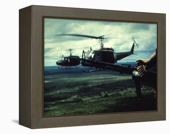 Air and Space: U.S. Army Bell UH-1 Iroquois-null-Framed Premier Image Canvas