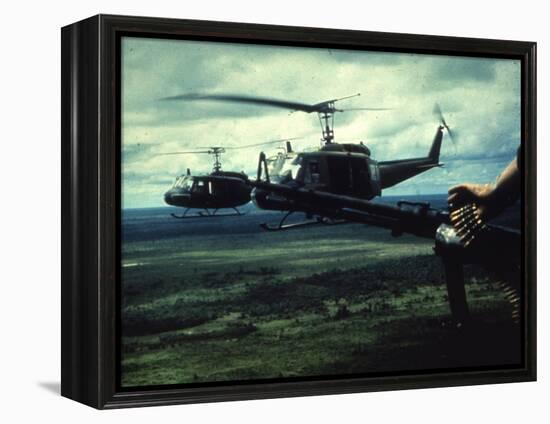 Air and Space: U.S. Army Bell UH-1 Iroquois-null-Framed Premier Image Canvas