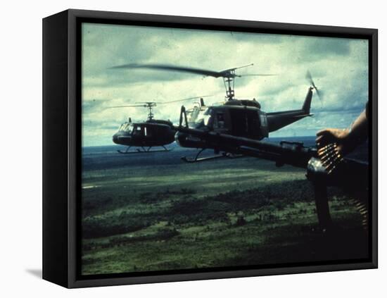 Air and Space: U.S. Army Bell UH-1 Iroquois-null-Framed Premier Image Canvas