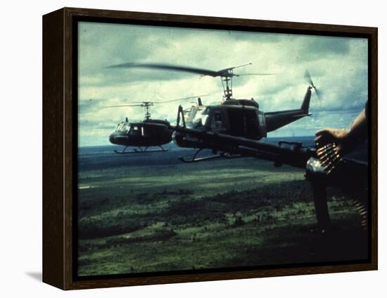 Air and Space: U.S. Army Bell UH-1 Iroquois-null-Framed Premier Image Canvas