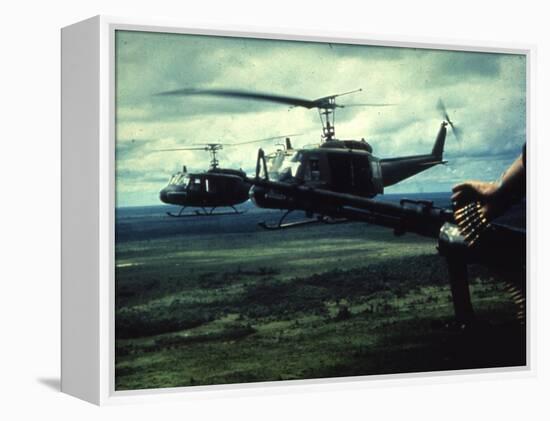 Air and Space: U.S. Army Bell UH-1 Iroquois-null-Framed Premier Image Canvas