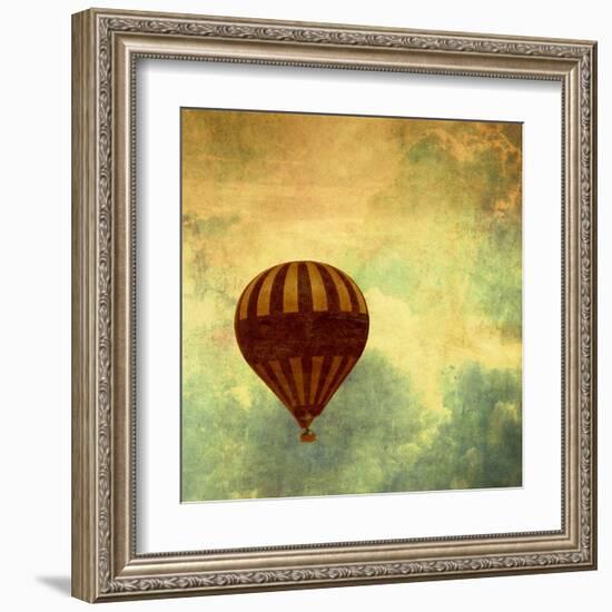 Air Balloon Ride-Gail Peck-Framed Art Print