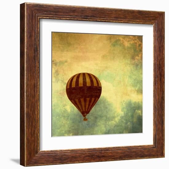 Air Balloon Ride-Gail Peck-Framed Art Print