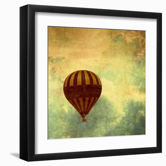 Air Balloon Ride-Gail Peck-Framed Art Print