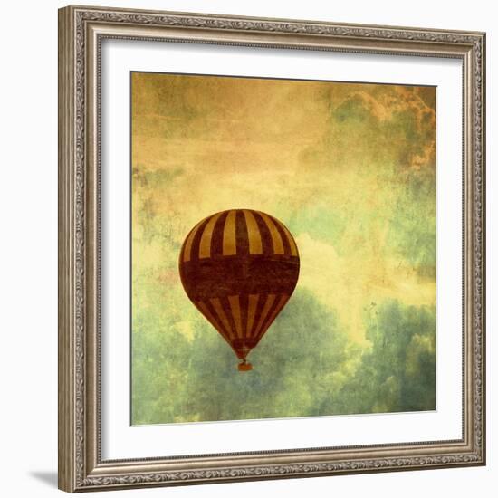 Air Balloon Ride-Gail Peck-Framed Art Print