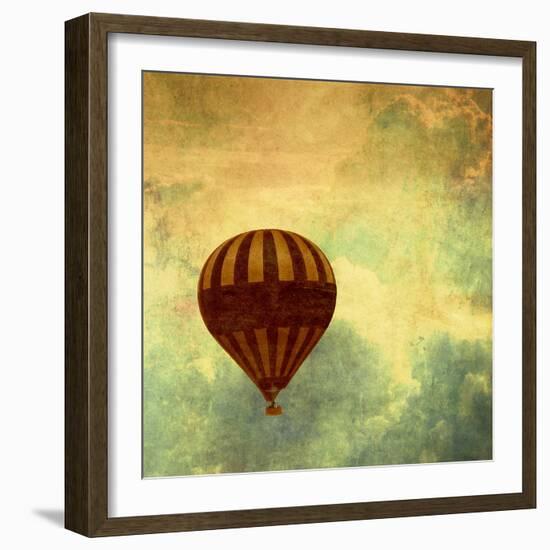 Air Balloon Ride-Gail Peck-Framed Art Print