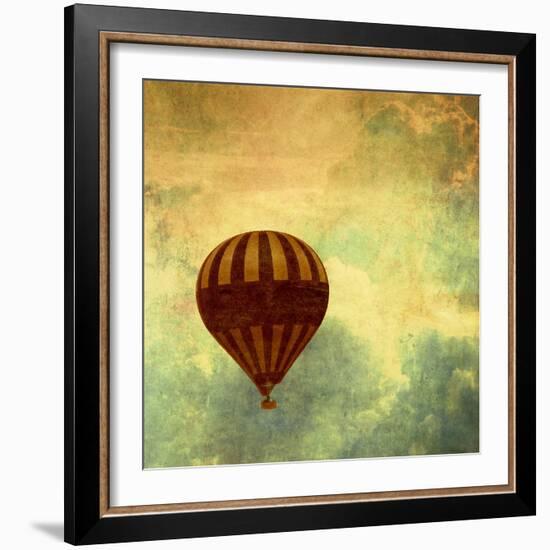 Air Balloon Ride-Gail Peck-Framed Art Print