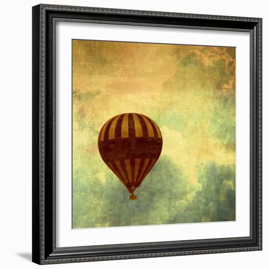 Air Balloon Ride-Gail Peck-Framed Art Print