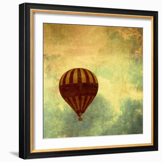 Air Balloon Ride-Gail Peck-Framed Art Print