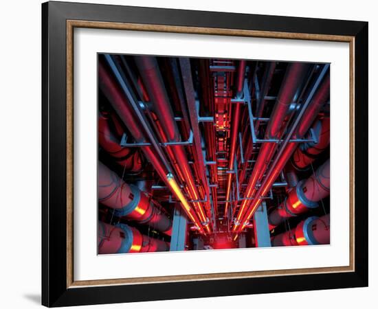 Air Conditioning Pipes-Tek Image-Framed Photographic Print